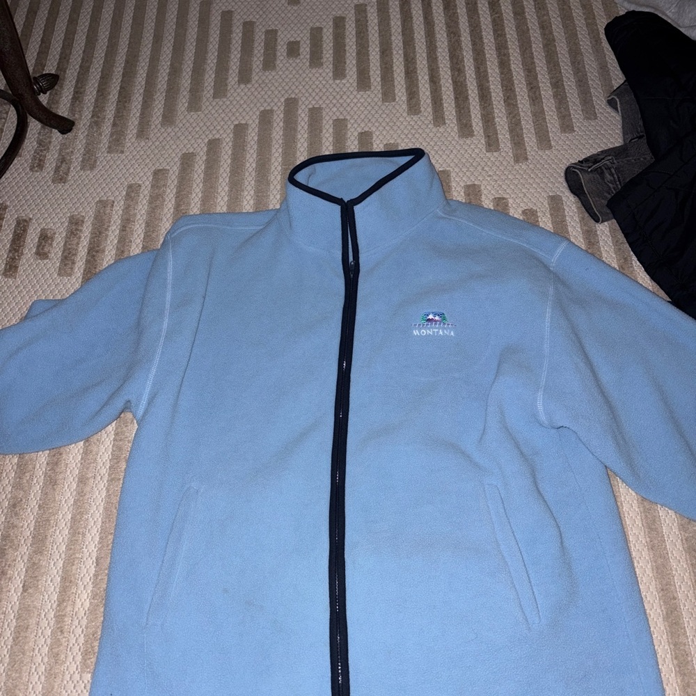 Vintage Montana Blue Fleece Jacket